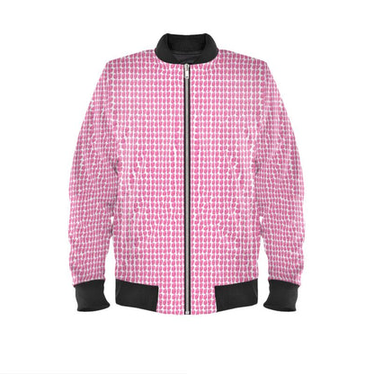 Pink Pebbles Ladies Bomber Jacket