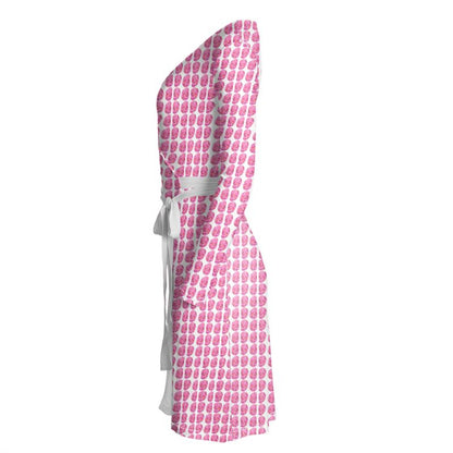 Pink Pebbles Wrap Dress