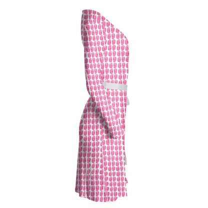 Pink Pebbles Wrap Dress