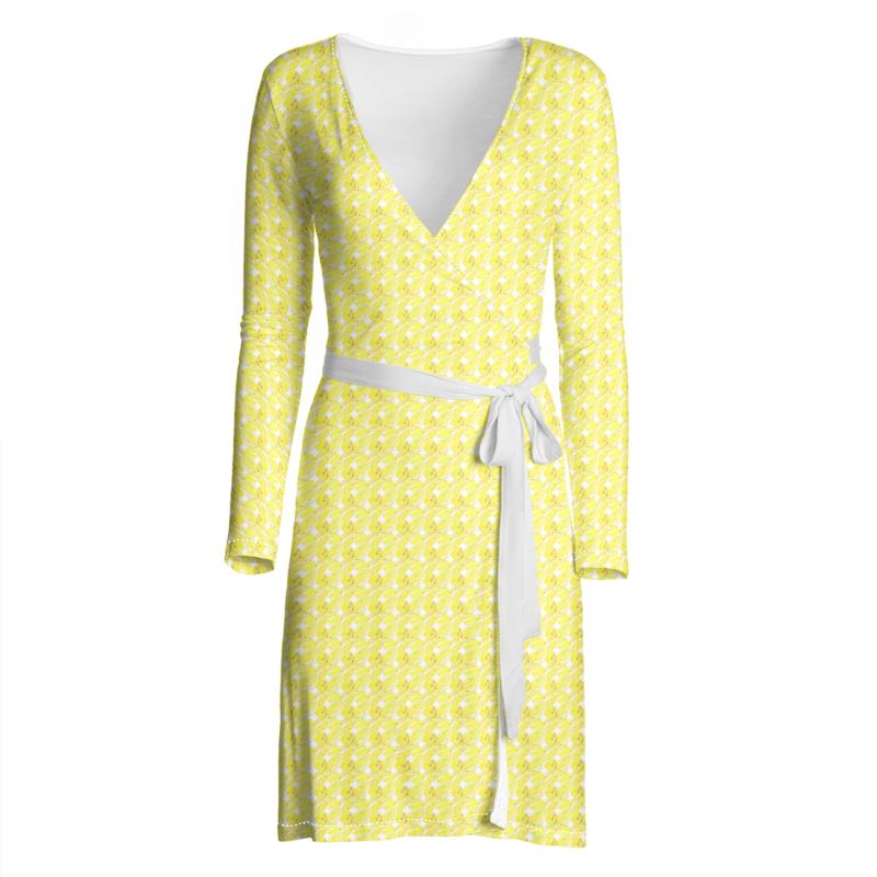 Yellow xoxo style Wrap Dress