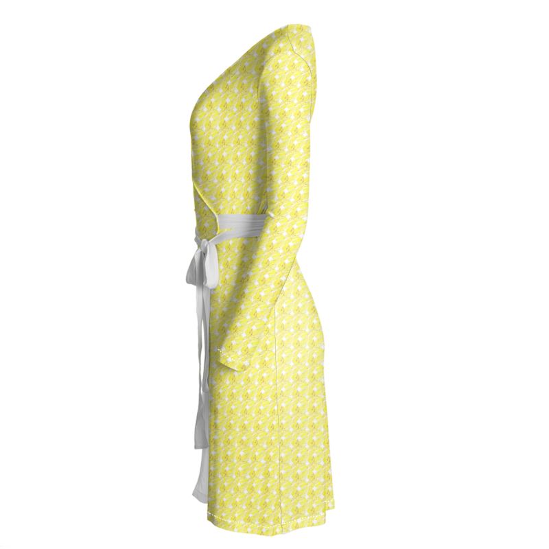 Yellow xoxo style Wrap Dress