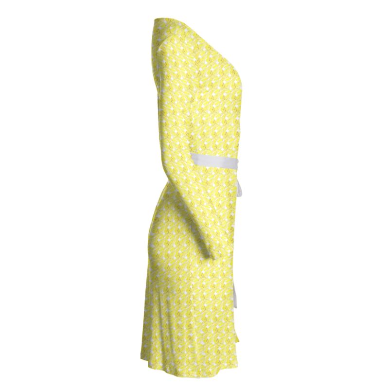 Yellow xoxo style Wrap Dress
