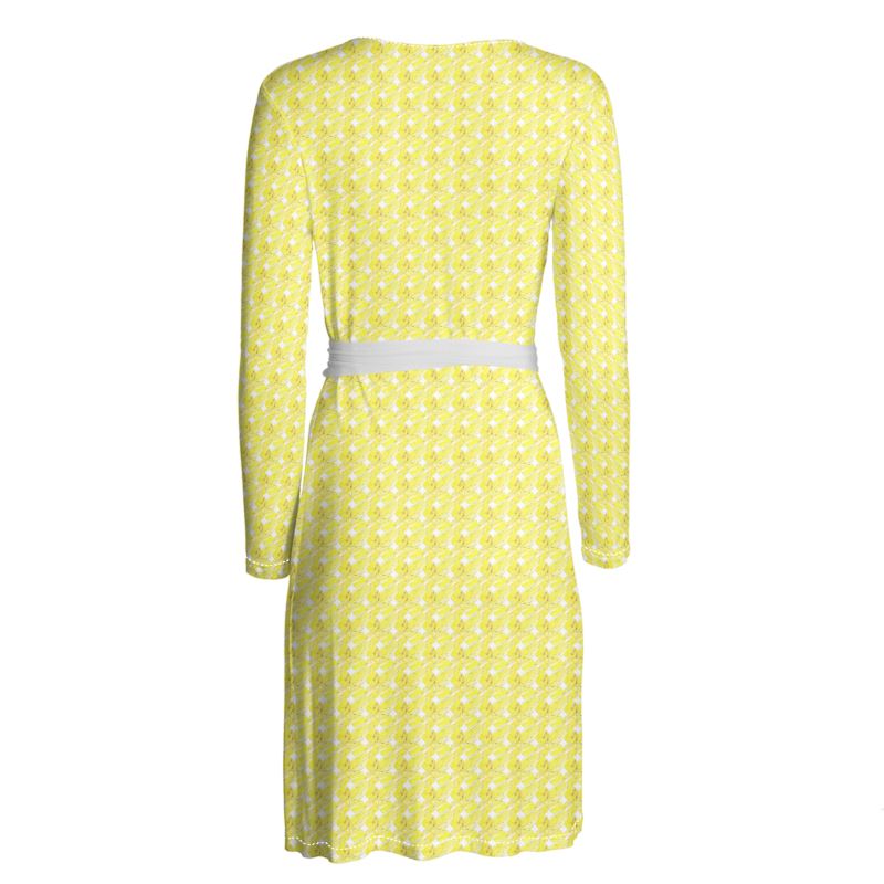 Yellow xoxo style Wrap Dress