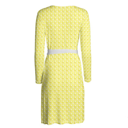Yellow xoxo style Wrap Dress