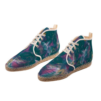 'Floral Utopia' High Top Espadrilles