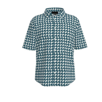 Abstract Leaf Short Sleeve Shirt