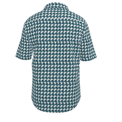 Abstract Leaf Short Sleeve Shirt