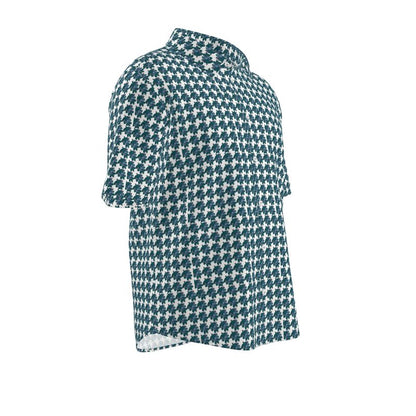 Abstract Leaf Short Sleeve Shirt