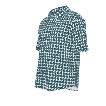 Abstract Leaf Short Sleeve Shirt