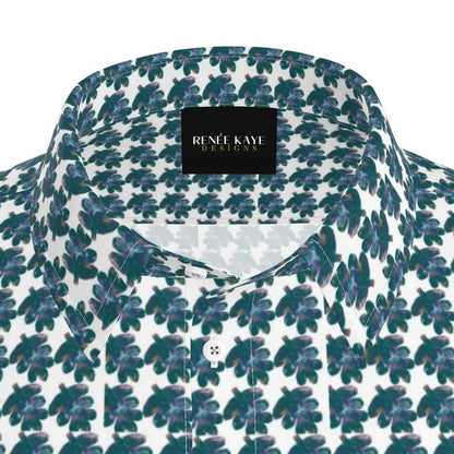 Abstract Leaf Short Sleeve Shirt