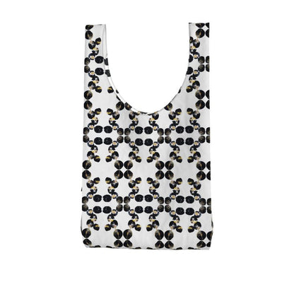Black Marbles Design Shopping Tote Bag
