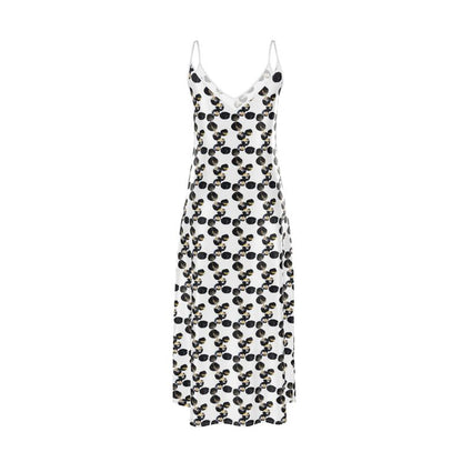 'Black Marbles' Slip Dress