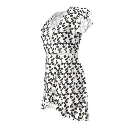 'Black Marbles' Tea Dress