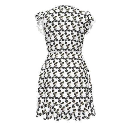 'Black Marbles' Tea Dress