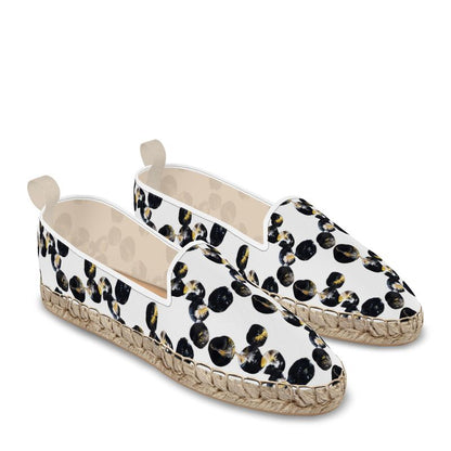 'Black Marbles' Loafer Espadrilles