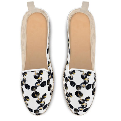 'Black Marbles' Loafer Espadrilles