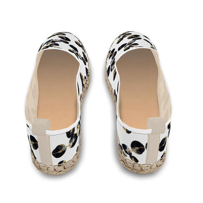 'Black Marbles' Loafer Espadrilles