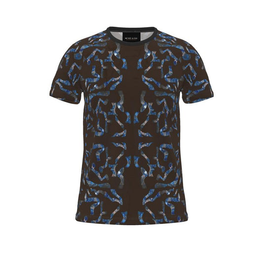 Abstract Pattern Chocolate Brown Men's T Shirt