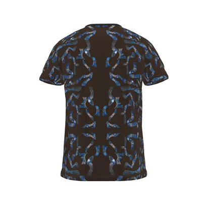 Abstract Pattern Chocolate Brown Men's T Shirt