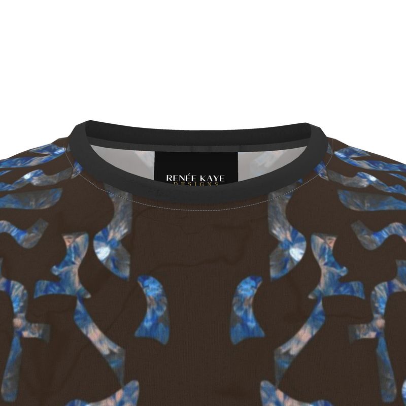 Abstract Pattern Chocolate Brown Men's T Shirt