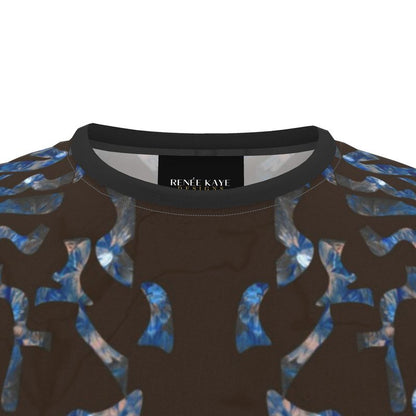 Abstract Pattern Chocolate Brown Men's T Shirt