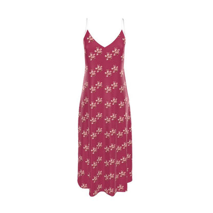 Red Floral Slip Dress