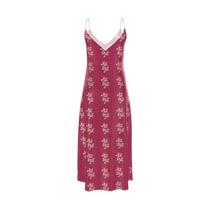 Red Floral Slip Dress