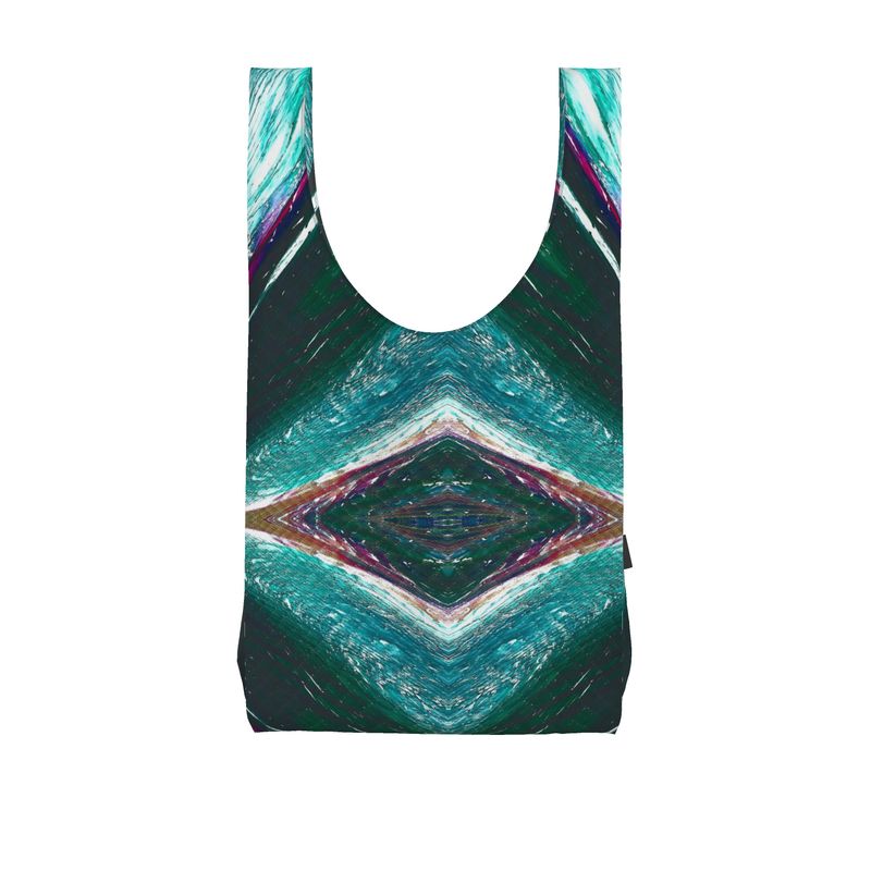 Emerald Geometric Shopping Tote Bag