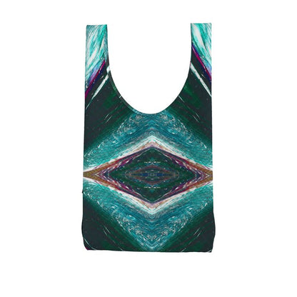 Emerald Geometric Shopping Tote Bag