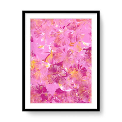 'Summer Blooms' Abstract Framed Art with Classic Border A2