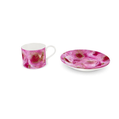 'Petunias' Cup and Saucer Set