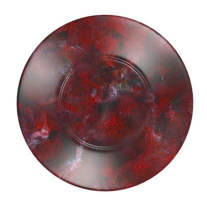 'Red Velvet Shadows' Cup and Saucer Set