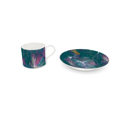 'Floral Utopia' Cup and Saucer Set