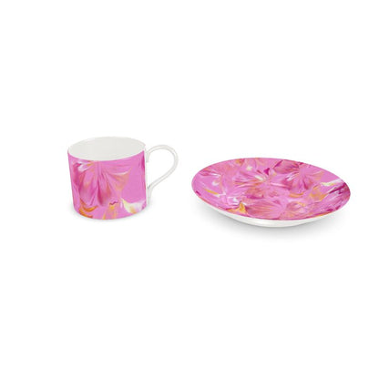 'Summer Blooms' Cup and Saucer Set