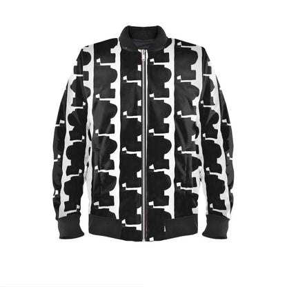 'Black Solitude' Men's Bomber Jacket