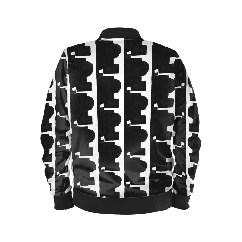 'Black Solitude' Men's Bomber Jacket
