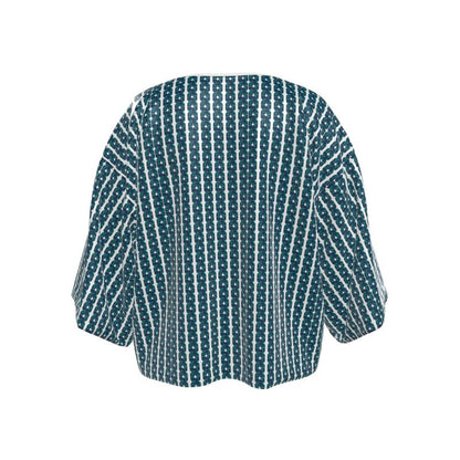 Teal XOXO Style Kimono Jacket