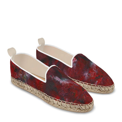 'Red Velvet Shadows' Loafer Espadrilles