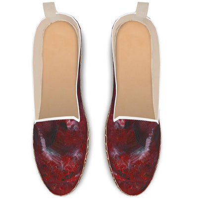 'Red Velvet Shadows' Loafer Espadrilles