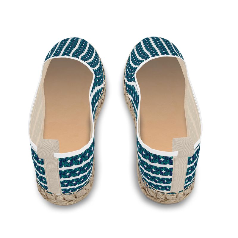 Teal xoxo Loafer Espadrilles