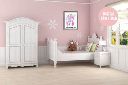 Uniquely Me | Digital Wall Art | Unicorn Poster