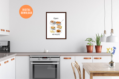 Open All Hours Wall Print | Digital Download