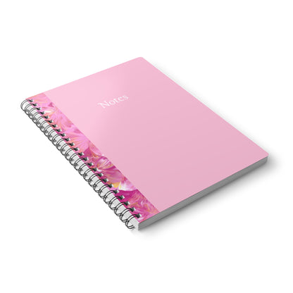 'Summer Blooms' Wirobound Softcover Notebook, A5