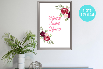 Home Sweet Home Wall Print | Digital Download