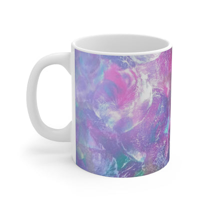 'Plum Trees' Abstract Mug 11oz