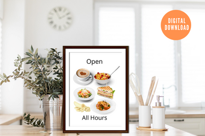 Open All Hours Wall Print | Digital Download