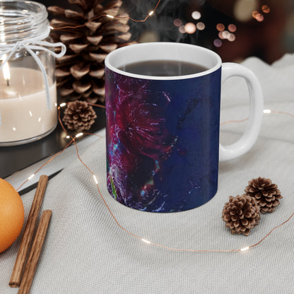 'Plum Trees' Abstract Mug 11oz