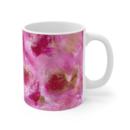 'Petunias' Abstract Mug 11oz