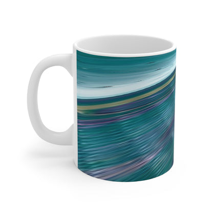 'Futuristic' Abstract Art Mug 11oz