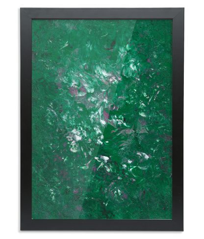 'Woodland Blooms' Framed A2 Abstract Giclée Fine Art Print